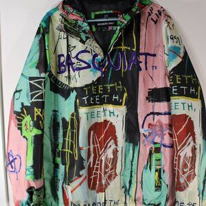 Men's Jean-Michel Basquiat Members Only Full Zipper Graphic Jacket Size Large